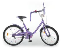 Дитячий двоколісний велосипед для дівчинки Profi Y2081-1K Ballerina з сидінням для ляльки/ колеса 20д / рожевий