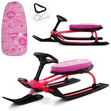 Дитячий снігокат MS 1791-1, м'яке сидіння, рожевий