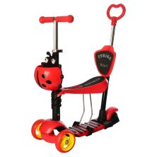 Самокат 5 в 1 iTrike JR 3-026-L MAXI Божа корівка