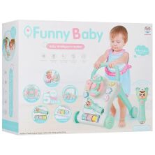 Каталка-ходунки-штовхач 698-58 музика світло кермо-пищалка брязкальце-проектор