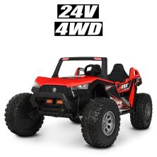 Дитячий двомісний електромобіль Баггі Джип Квадроцикл Bambi Racer 4WD M 4170EBLR-3(24V) / колір червоний**