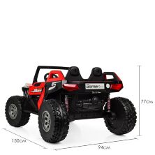 Дитячий двомісний електромобіль Баггі Джип Квадроцикл Bambi Racer 4WD M 4170EBLR-3(24V) / колір червоний**