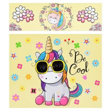 Дитячий стіл дерев'яний зі стільчиком Bambi BSM1-31 Єдиноріг і Принцеса / колір білий**