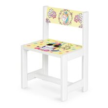 Дитячий стіл дерев'яний зі стільчиком Bambi BSM1-31 Єдиноріг і Принцеса / колір білий**