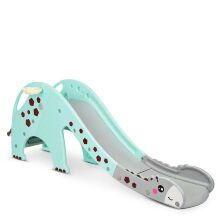 Дитяча гірка пластикова BAMBI GIRAFE-5 Жираф з баскетбольним кільцем / м'ятно-сіра**