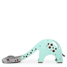 Дитяча гірка пластикова BAMBI GIRAFE-5 Жираф з баскетбольним кільцем / м'ятно-сіра**