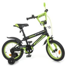 Велосипед дитячий двоколісний PROFI Inspirer Y14321 колеса 14 дюймів чорно-салатовий**