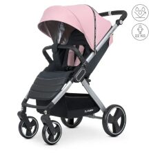 Дитяча прогулянкова коляска El Camino ME 1053N DYNAMIC PRO Pale Pink навантаження до 22 кг РОЗОВАУ для дівчинки*