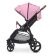 Прогулянкова коляска дитяча El Camino ME 1024 X4 Pink Lines з чохлом на ніжки та дощовиком Рожева для дівчинки