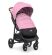 Прогулянкова коляска дитяча El Camino ME 1024 X4 Pink Lines з чохлом на ніжки та дощовиком Рожева для дівчинки