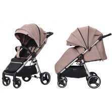 Прогулянковий дитячий візок CARRELLO Pulse CRL-5507 Evening Beige з дощовиком / КОЛЯСКА дитяча бежева