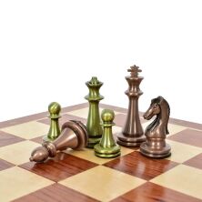 Настільна гра Шахи XQ12121 металеві фігури / поле 39 * 39см / в коробці