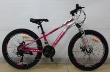 Спортивний гірський алюмінієвий велосипед MTB Corso SkyLine SL- 24688 колеса 24д/Shimano 21 швидкість/малина