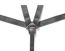 Дитяче автокрісло-бустер Happy Dino (група 1-2-3 від 9 до 36 кг) анти-бічне дотик червоне