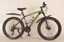 Гірський спортивний велосипед 24 дюйми S700 Mercury-OVERLORD / 24 швидкості / Shimano / з пляшкою / зелений