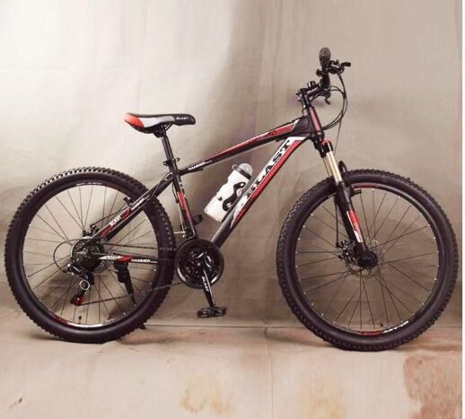 Підлітковий велосипед колеса 26 дюймів S300 Blast-New Чорно-Червоний