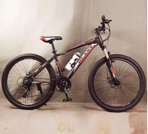 Підлітковий велосипед колеса 26 дюймів S300 Blast-New Чорно-Червоний