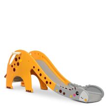 Дитяча гірка пластикова BAMBI GIRAFE-6 Жираф з баскетбольним кільцем / жовто-сіра**