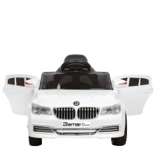 Дитячий одномісний електромобіль Джип Машина Bambi M 3271EBLR-1 BMW з шкіряним сидінням / білий**