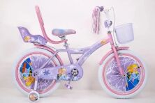 Дитячий двоколісний велосипед для дівчинки PRINCESS-1 з сидінням для ляльки і народить.ручкою "Frozen" колеса 20д*