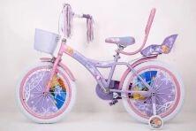 Дитячий двоколісний велосипед для дівчинки PRINCESS-1 з сидінням для ляльки і народить.ручкою "Frozen" колеса 20д*