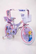 Дитячий двоколісний велосипед для дівчинки PRINCESS-1 з сидінням для ляльки і народить.ручкою "Frozen" колеса 20д*