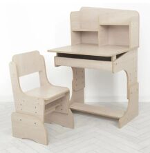 Дитяча Регульована парта зі стільчиком растишка Bambi F2071B дуб антанта **