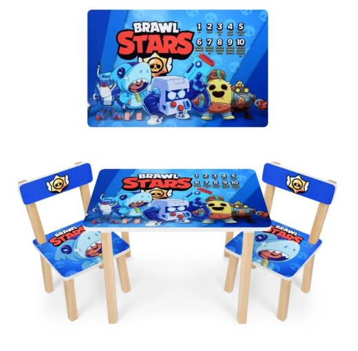 Дитячий стіл з двома стільчиками Bambi 501-96 Роботи**