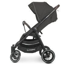 Коляска дитяча прогулянкова EL CAMINO OPTIMA ME 1083 Purple з дощовиком і москітною сіткою /Лон фіолетова