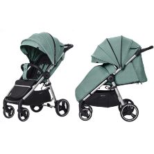 Прогулянковий дитячий візок CARRELLO Pulse CRL-5507 Basil Green з дощовиком / КОЛЯСКА дитяча зелена