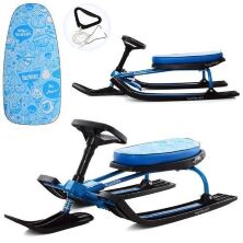 Дитячий снігокат MS 1791-3, м'яке сидіння, синій
