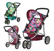 Прогулянкова Коляска для ляльки залізна Melogo 9671 зелена**