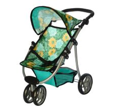 Прогулянкова Коляска для ляльки залізна Melogo 9671 зелена**