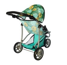 Прогулянкова Коляска для ляльки залізна Melogo 9671 зелена**