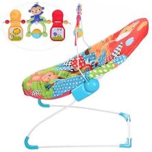 Дитячий шезлонг-качалка Bambi 88963 музика вібро підвіски дуга