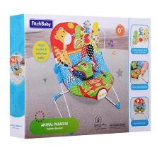 Дитячий шезлонг-качалка Bambi 88963 музика вібро підвіски дуга