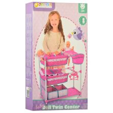 Манеж дитячий для ляльок HAUCK D91822 комод ліжечко, стільчик для годування