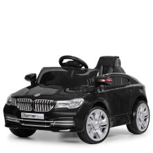 Дитячий одномісний електромобіль Джип Машина Bambi M 3271EBLR-2 BMW з шкіряним сидінням / чорний**