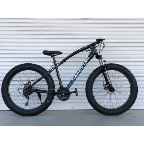 Велосипед Фэтбайк TopRider 215 колеса 26 дюймів / SHIMANO / сталева рама 17д / чорний