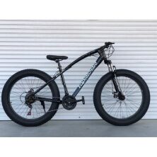 Велосипед Фэтбайк TopRider 215 колеса 26 дюймів / SHIMANO / сталева рама 17д / чорний