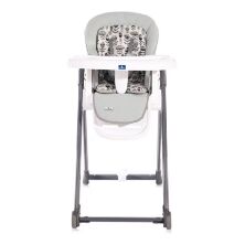Стільчик для годування Lorelli (Bertoni) Party Cool Grey Leather Сірий. Дитячий стілець для годування