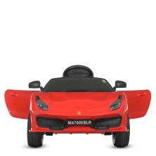 Дитячий одномісний електромобіль Машина Bambi 4WD M 4700EBLR-3 СпортКар Ferrari на EVA колесах з MP3 червоний*