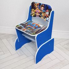 Дитяча регульована парта зі стільчиком растишка Bambi W 2071-118-4 "Щенячий патруль" синя**