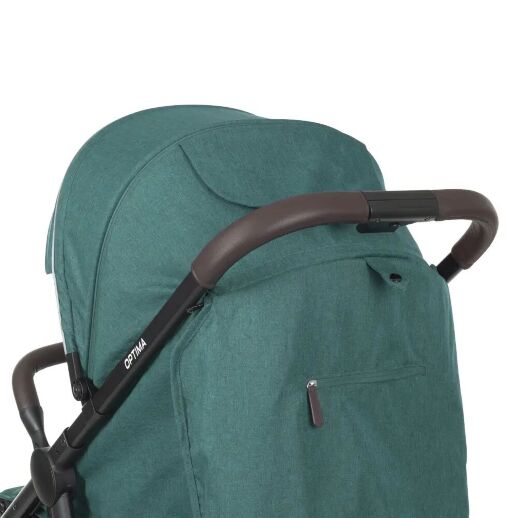 Коляска дитяча прогулянкова EL CAMINO OPTIMA ME 1083 Forest Green з дощовиком і москітною сіткою /Люн зелена