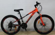 Спортивний гірський алюмінієвий велосипед MTB Corso SkyLine SL-24922 колеса 24д/Shimano 21 швидкість/оранж