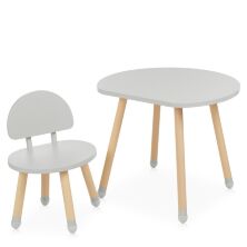 Дитячий стіл зі стільчиком M 4254 Mushroom gray ***