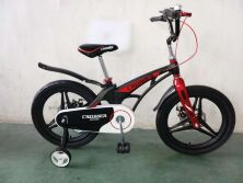 Велосипед двоколісний полегшений Crosser Magnesium Bike Premium 14 дюймів чорний-червоний