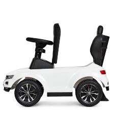 Дитяча каталка-толокар 2 в 1 651-1 батьківська ручка музика підставка для ніг білий**