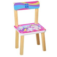 Дитячий стіл з двома стільчиками Bambi 501-44-1 Єдиноріг малиновий**