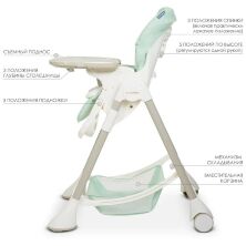 Стільчик для годування EL CAMINO ME 1066 OSCAR Mint зелене**